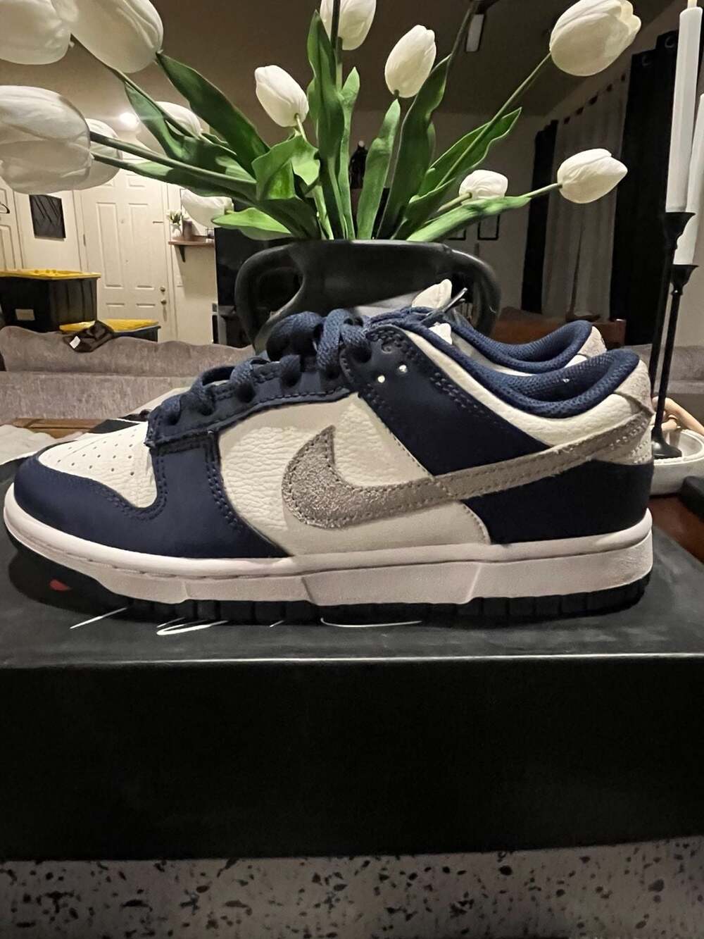 Nike Dunk Low Retro Black Dd1391-004, White Blue Grey : : Fashion